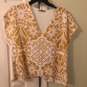 Zara Patterned Shirt Size Large